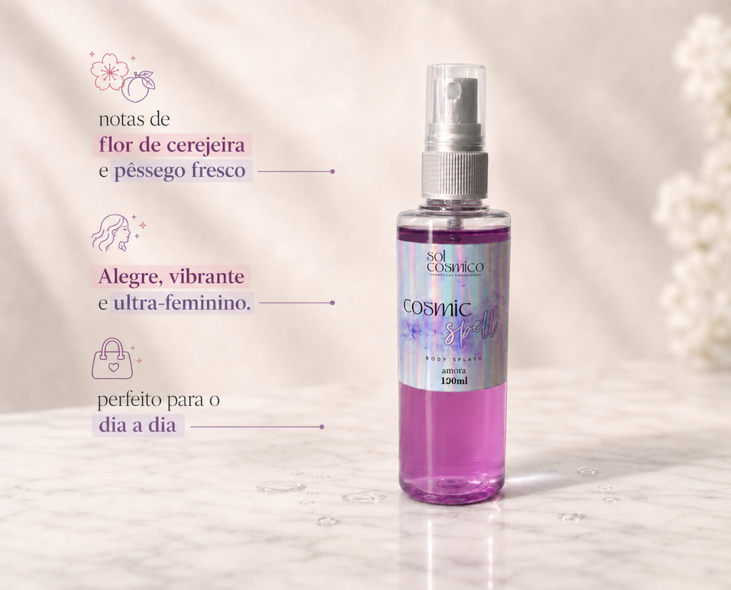 Kit Cosmic Spell - Esfoliante, Manteiga e Body Splash