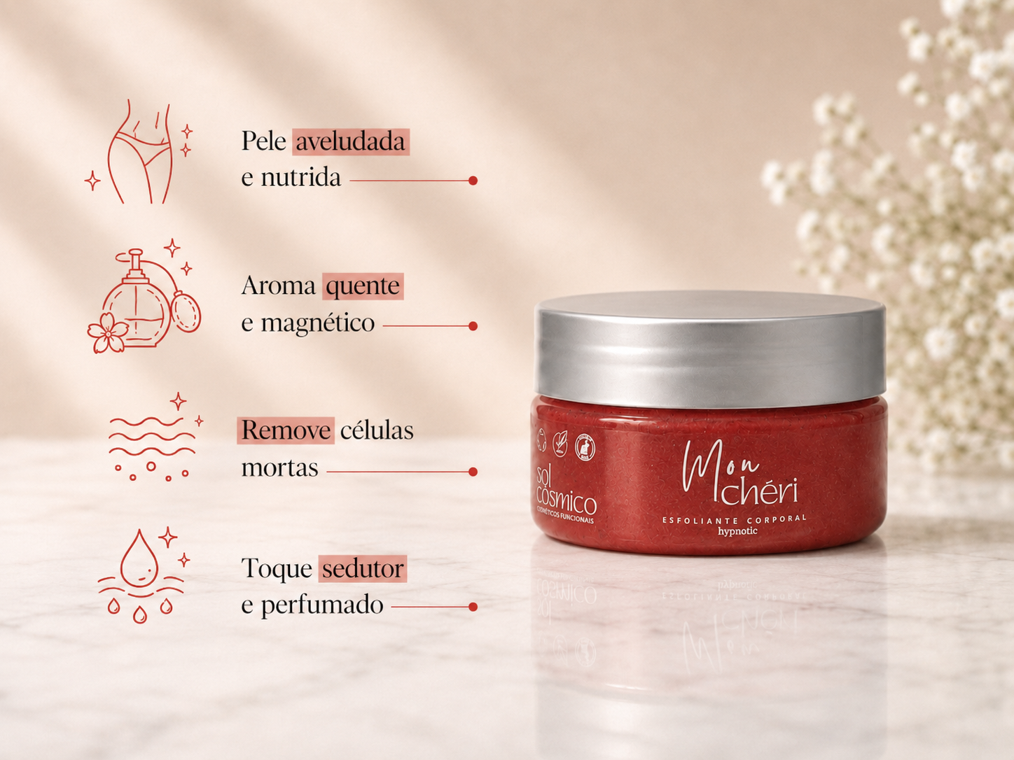 Kit Mon Cheri - Esfoliante, Manteiga e Body Splash