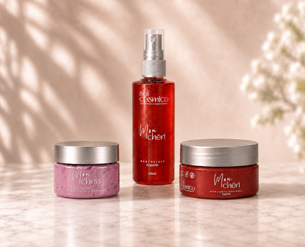 Kit Mon Cheri - Esfoliante, Manteiga e Body Splash