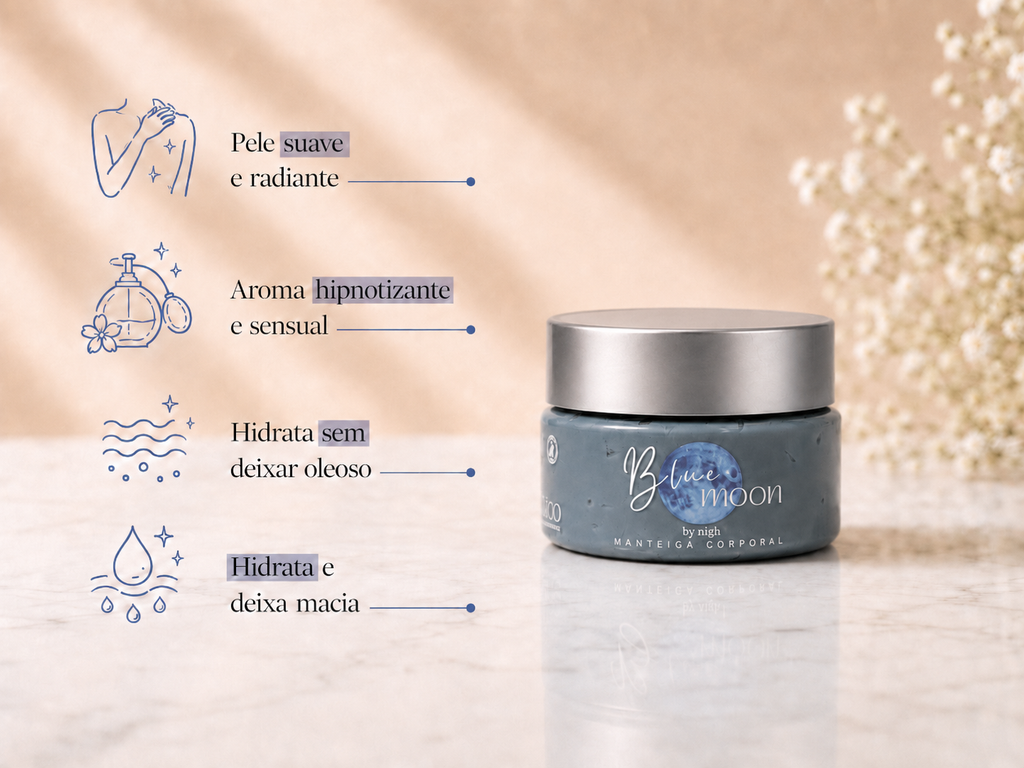 Kit Blue Moon - Esfoliante, Manteiga e Body Splash