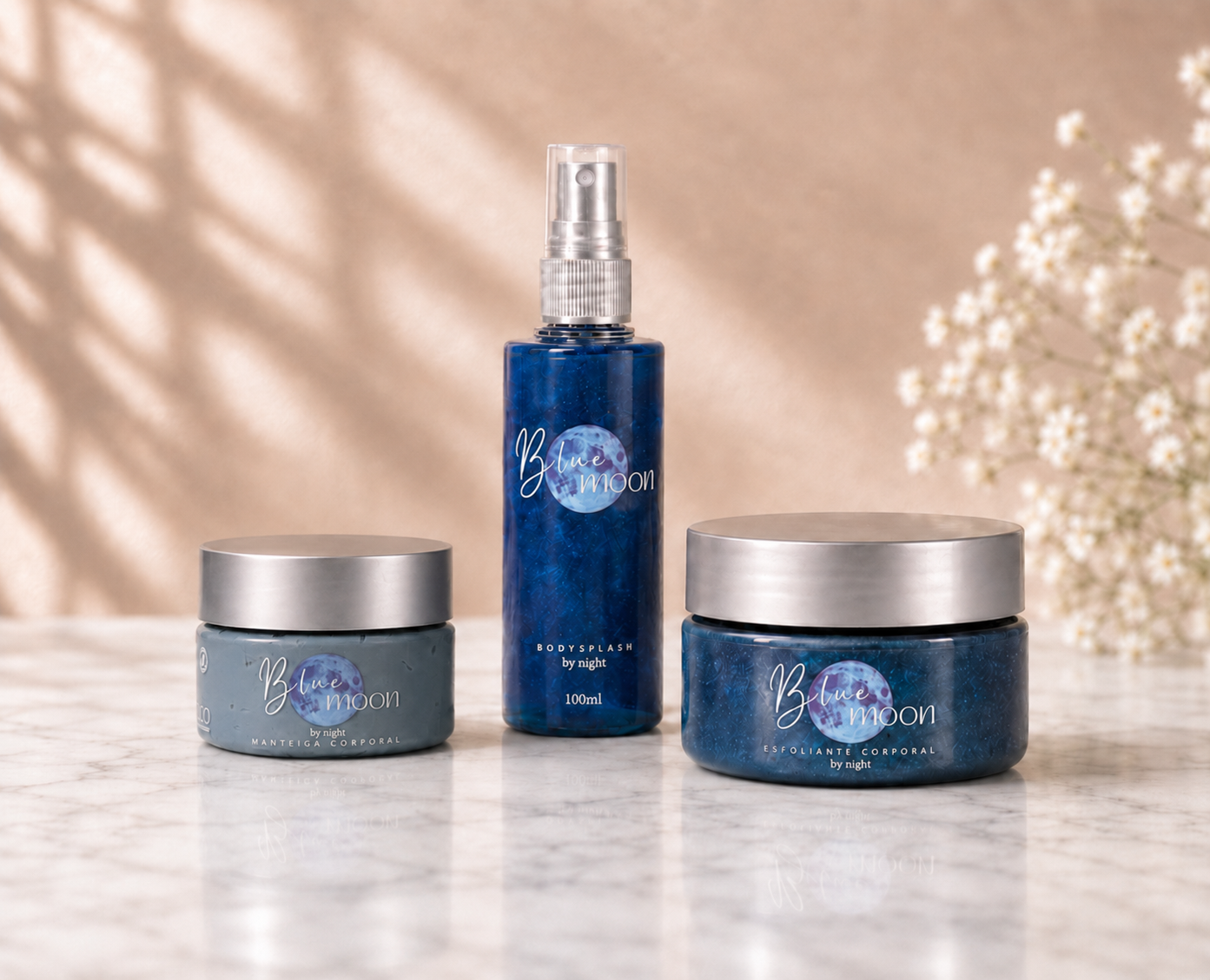Kit Blue Moon - Esfoliante, Manteiga e Body Splash