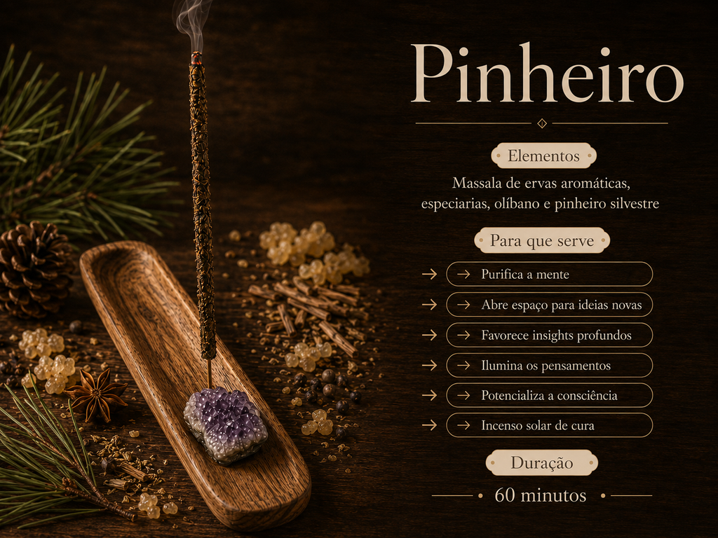 Incenso Pinheiro 100% natural